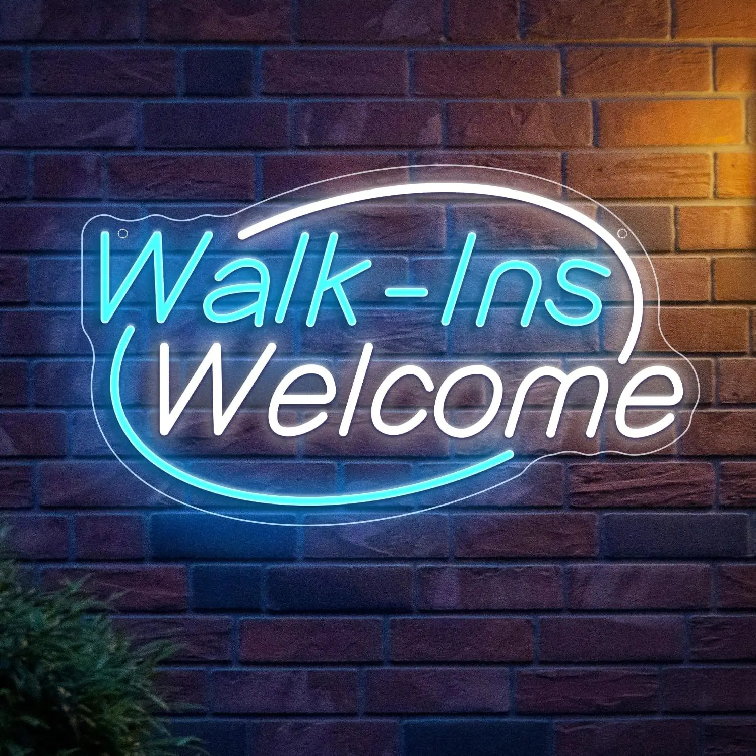 Неоновая вывеска Walk Ins Welcome