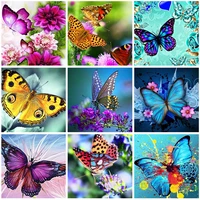 diamond embroidery round drill flower 5d diy diamond painting butterfly cross stitch picture mosaic home wall decor gift