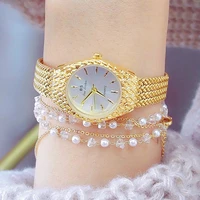 bs bee sister women watch new golden mesh belt small dial casual female wrist watch silver bracelet watches ladies free shipping