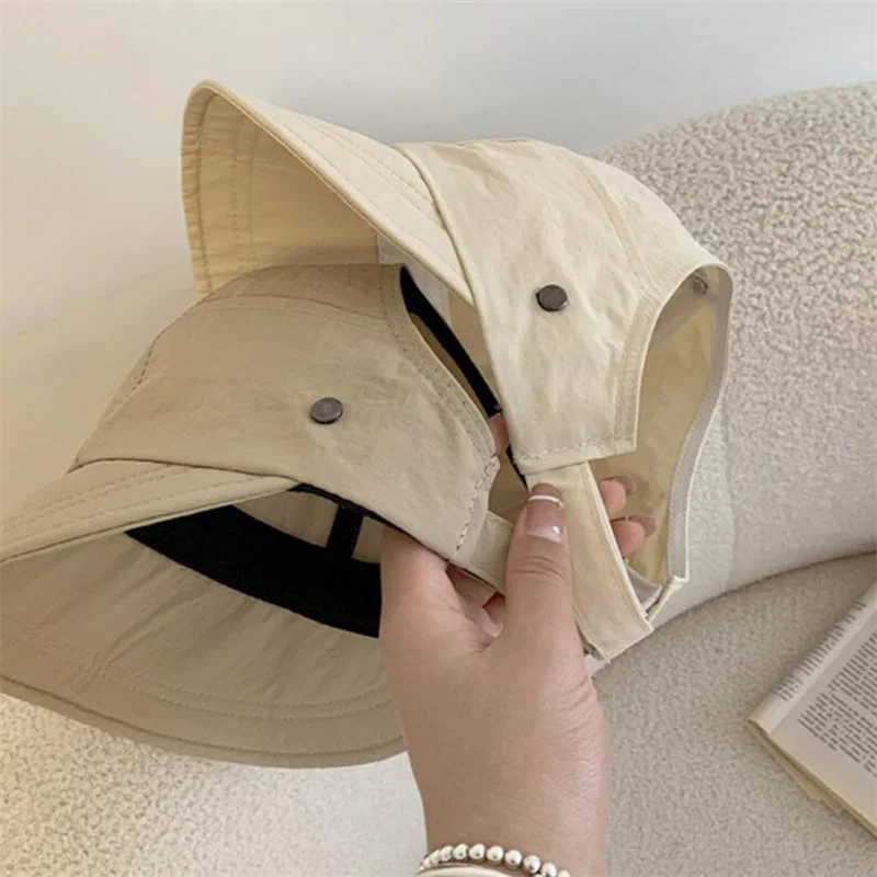 Летняя шляпа от солнца с широкими полями женские шляпы складная регулируемая