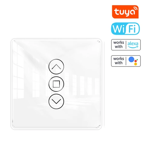 Умный переключатель для занавесок Tuya с Wi-Fi, умный электрический моторизованный переключатель для занавесок, Интеллектуальный переключатель для занавесок с Wi-Fi для дома, гостиницы