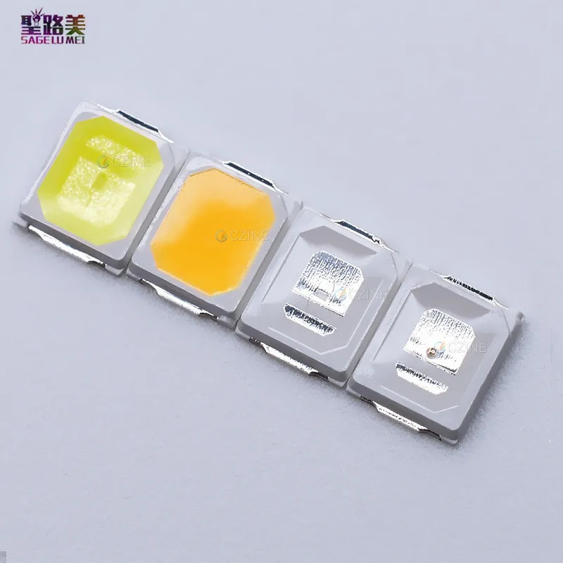 2022 1000pcs 2835 LED SMD 3V High Power Light 0.2w Chip Beads Emitting Diode Lamp Warm White/Yello/Red/Blue/Green/Pink/UV/Orange