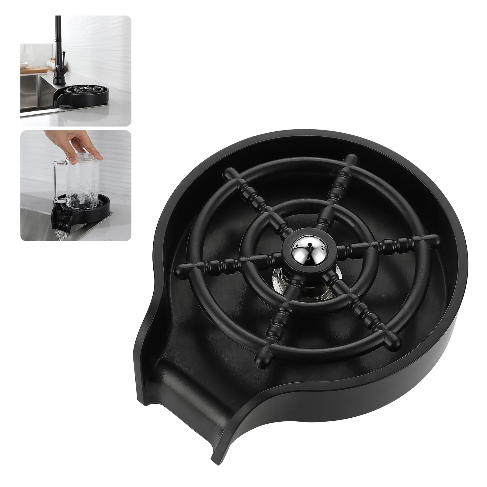 

High Pressure Faucet Glass Rinser Automatic Cup Washer for Kitchen Cleaning Sink Washing Machine Bar Kitchen Accessories