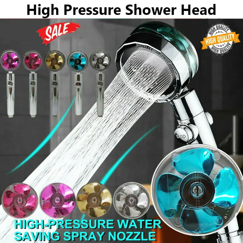 

High-Pressure Handheld Shower Head 360 Rotating Bathroom Pressurized Massage Shower Head Home Dormitory Universal Shower Nozzle