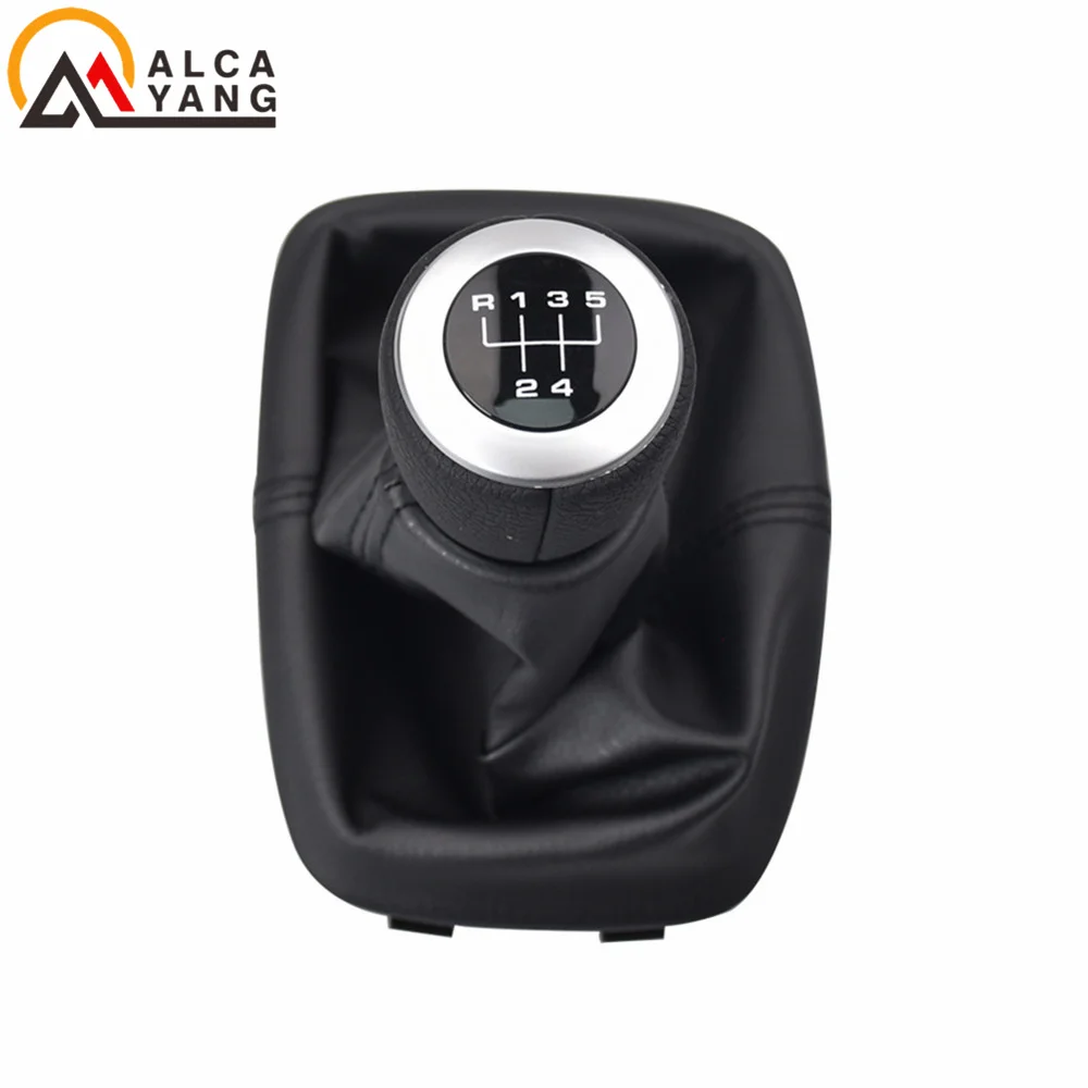 Ручка переключения передач для автомобиля 5 / 6 скоростей из искусственной кожи