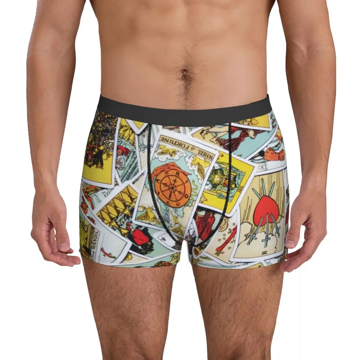

Tarot Underwear Tarot Card Collection Soft Underpants Printed Boxer Brief Pouch Man Large Size Boxershorts