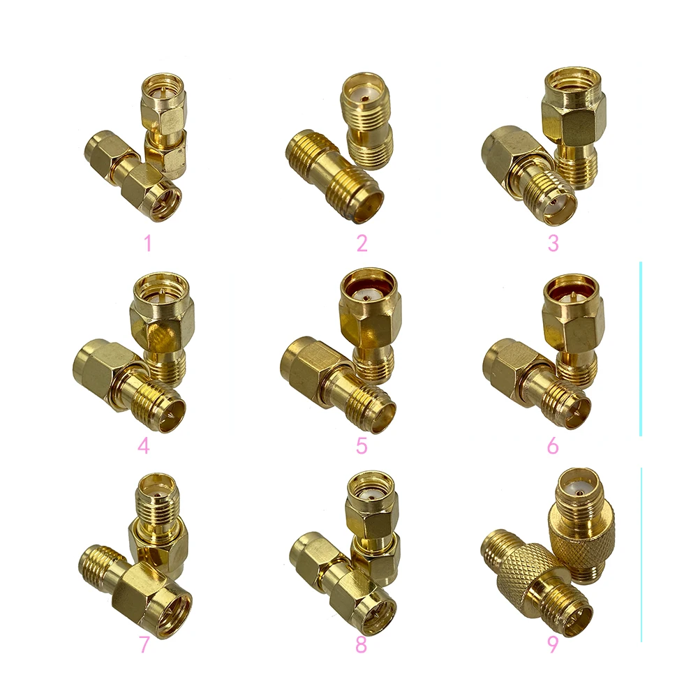 

1pcs Adapter SMA RP SMA to SMA RPSMA Male Plug & Female Jack RF Coaxial connector Wire Teminals