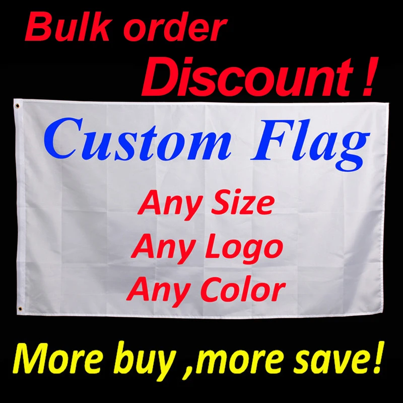 Custom Flag Printing  3x5 FT Flying Banner 100D Polyester Decor Advertising Sports Decoration Car Company Logo ,Free Shipping