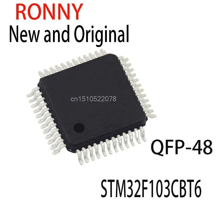 Новые и оригинальные фотовспышки STM32F103CB 32F103CBT6 128 Кб, фотовспышка STM32F103CBT6, 5 шт.