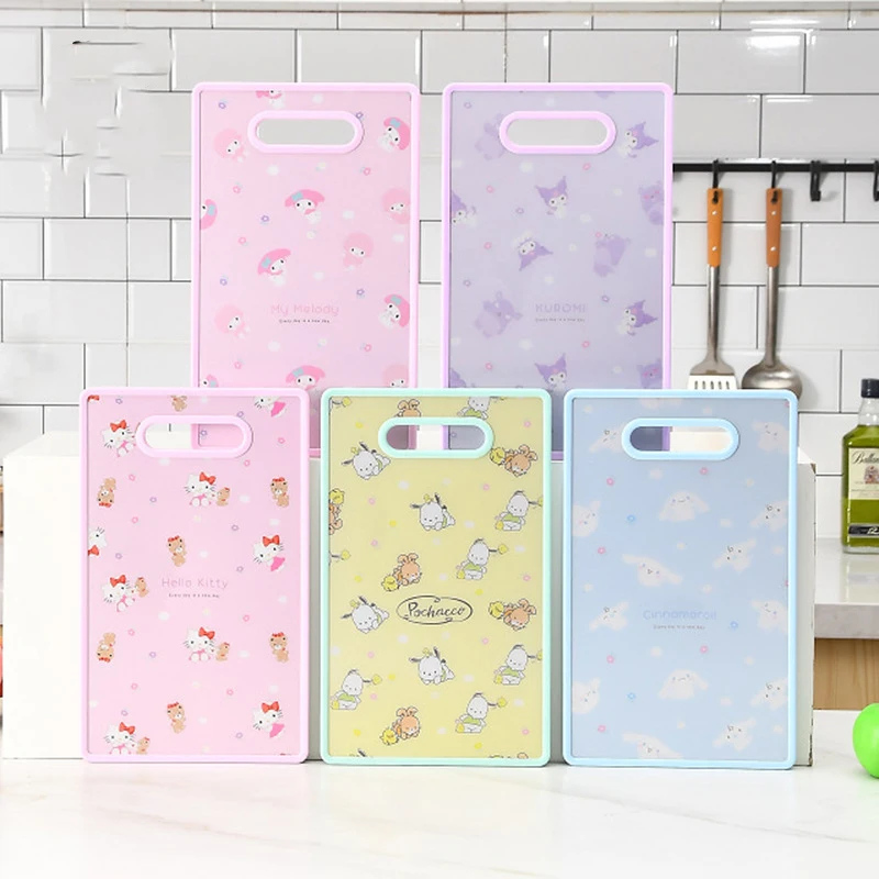 Sanrio кавайная разделочная доска Hello Kitty мультяшная новая Антибактериальная Kuromi