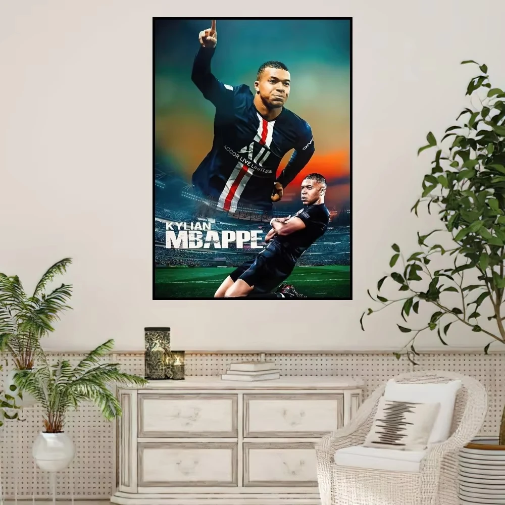 M-Mbappe Superstar Футболист Настенное Искусство Печать На Холсте Современный Стиль
