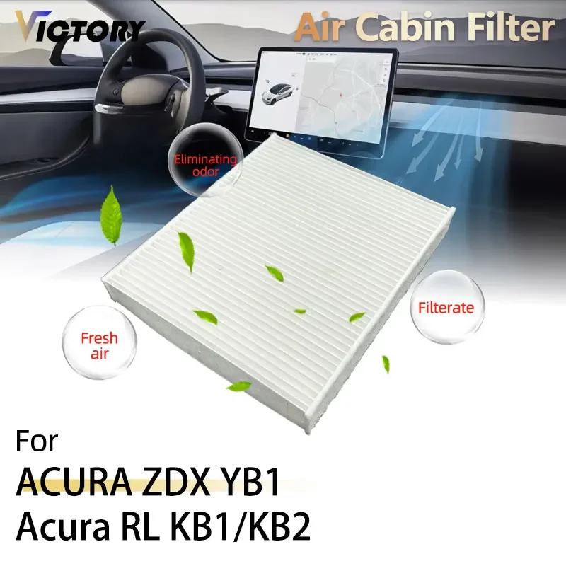 Активированный уголь PM2.5 HEPA для Acura TL TSX 2004-2014 CSX RL KB1/KB2 ZDX YB1 80292-T0G-A01 80292-SDA-A01 80292-TZ5-A41