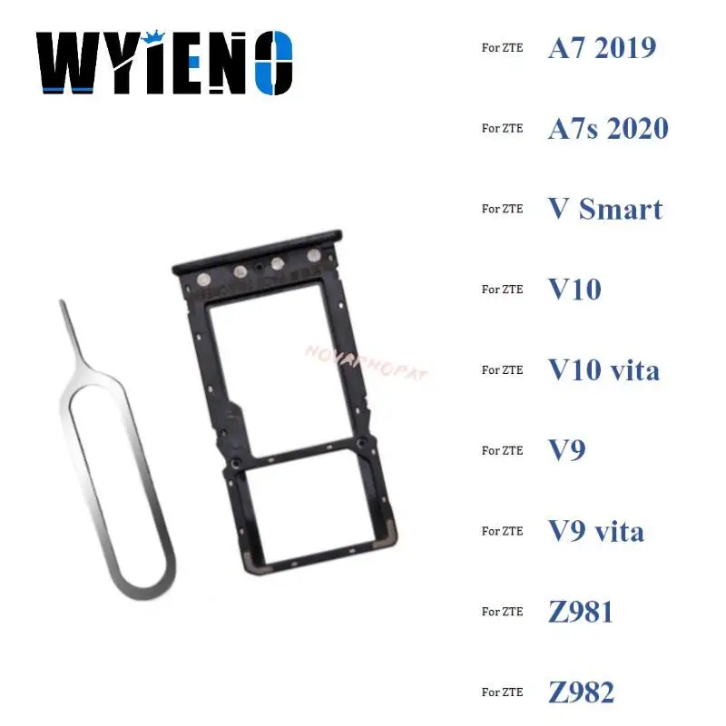 

Wyieno SIM Card Tray For ZTE Blade A7 A7s 2019 2020 V Smart V10 V9 Vita Z981 Z982 Sim Holder Slot Adapter Reader Pin