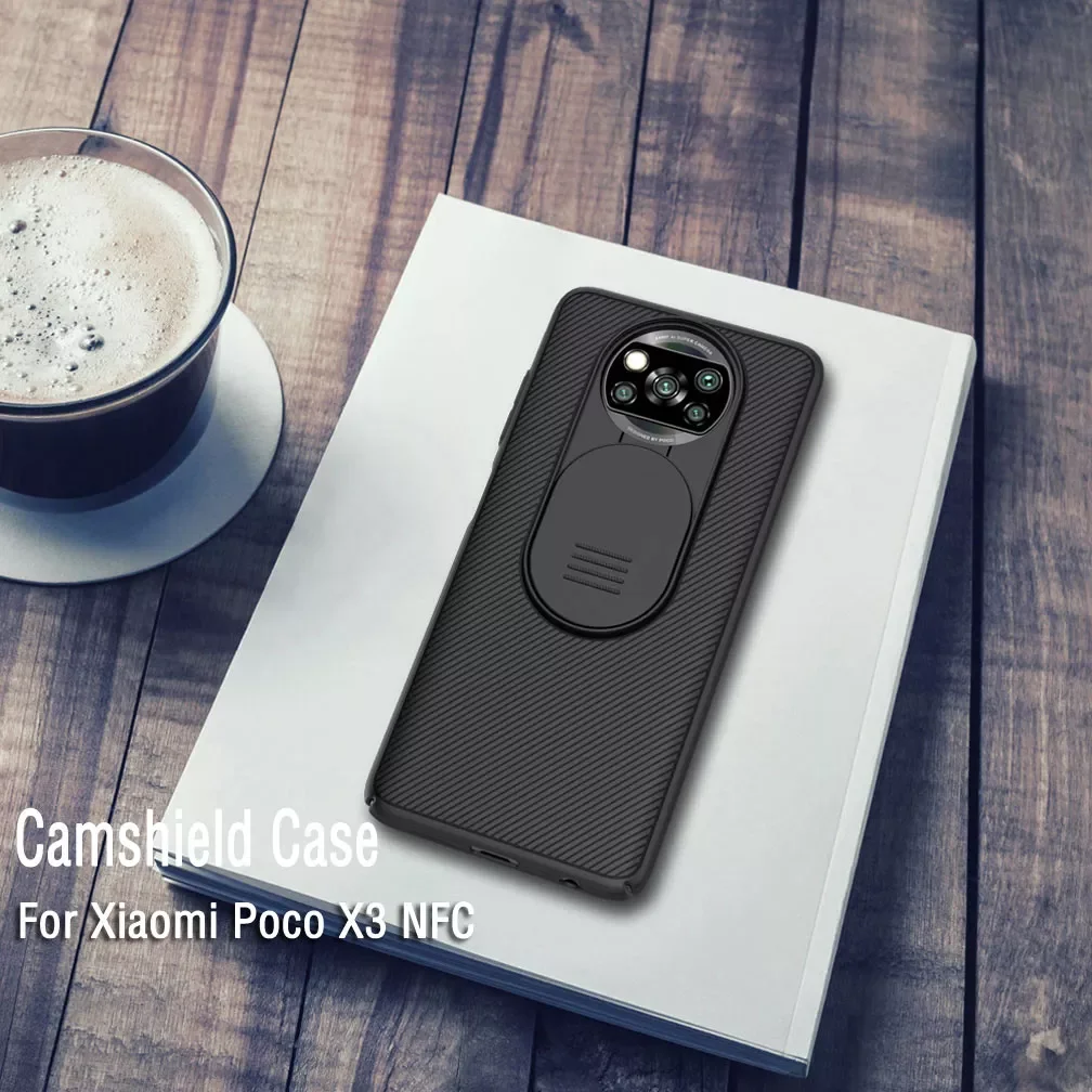 

For Xiaomi Poco X3 Pro Case Nillkin Camshield Slide Camera Protection Case For Xiaomi Poco X3 NFC X3 GT Lens Back Cover