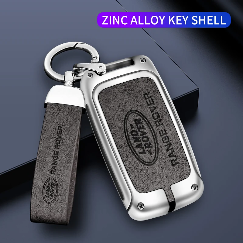 

Car Key Case Shell Auto Emblem Keychain Ring For Land Rover Discovery 2 3 4 Range Rover Freelander SV SVR Velar Evoque Defender