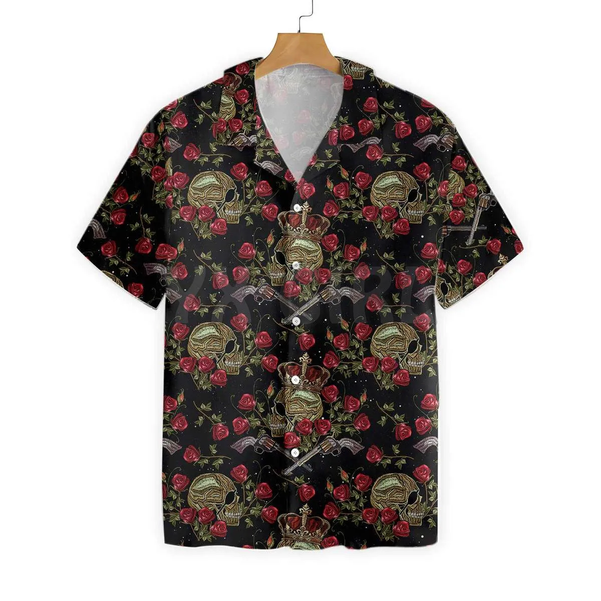 Luxury Skull Smoke 3D All Over Printed Hawaiian Shirt Men's For Women's Harajuku Casual Shirt Unisex
