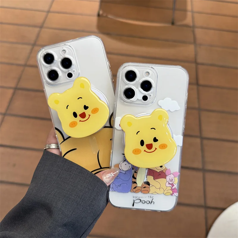 Милый чехол Eeyore Winnie the Pooh Tigger из ТПУ Magsafe с беспроводной зарядкой для iPhone 11 12 13 14 15 16