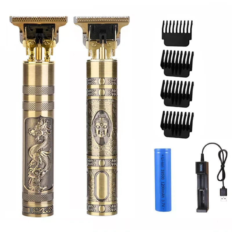 

LCD Hair Clippers Professional Hair Cutting Machine Beard Trimmer For Men Barber Shop Electric Shaver Vintage T9 Hair Cutter