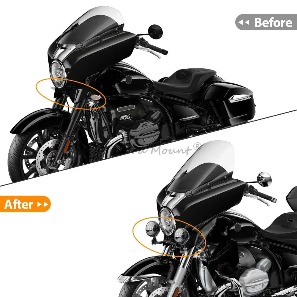 Кронштейн противотуманной фары мотоцикла 30 Вт 4 5 дюйма противотуманные