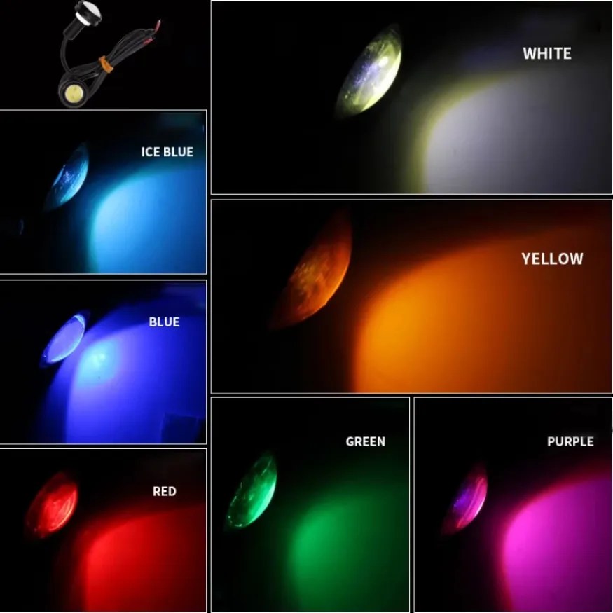 23 мм автомобильный мотоцикл Eagle Eye Light 12 В 3 Вт дневные ходовые огни подходят для