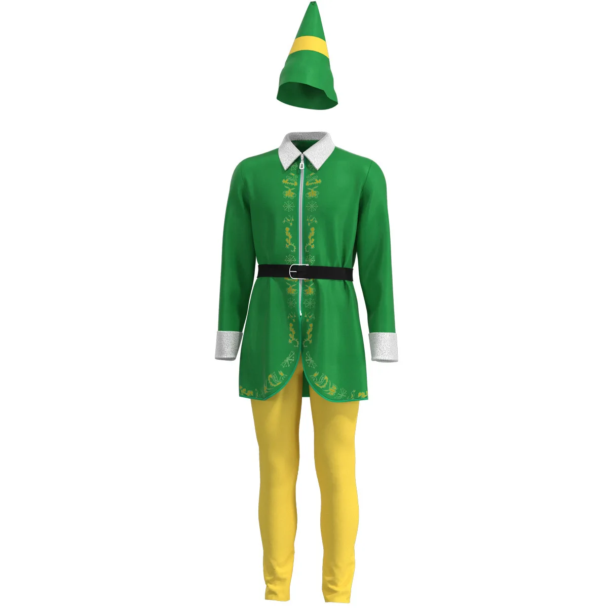 

Christmas Spirit Cosplay Costumes for Parents and Children Anime Cartoon Green Women Men Stage Performance Clothes Suits