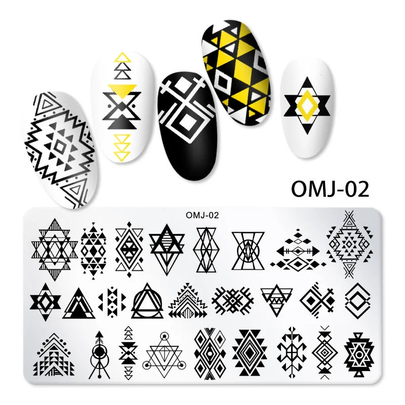 

12*6cm Nail Art Templates Stamping Plate Design Flower Animal Glass Temperature Lace Stamp Templates Plates Image Flower Lace