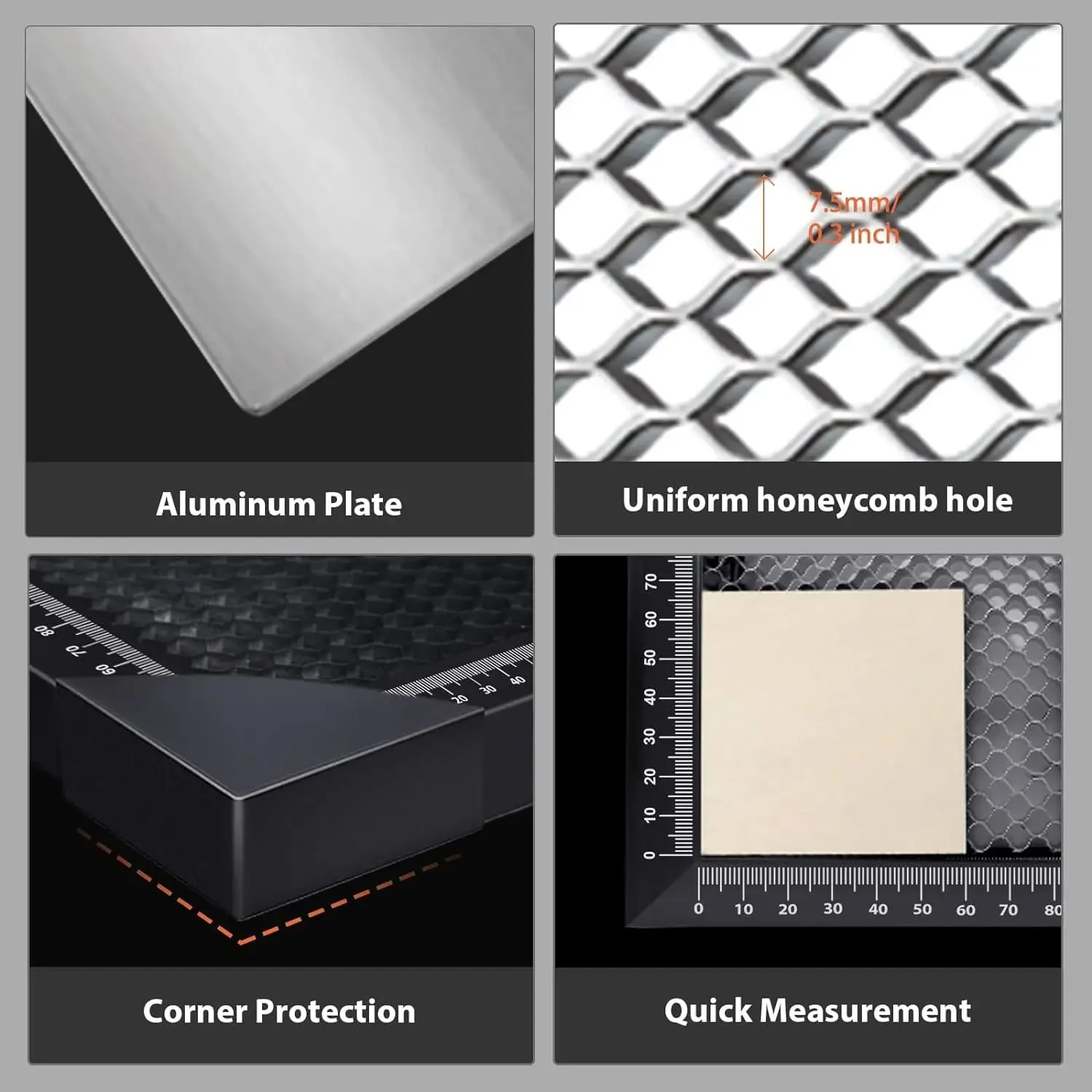 Альголазерная сотовая платформа с лазерной кроватью 445x450 мм Рабочий стол из
