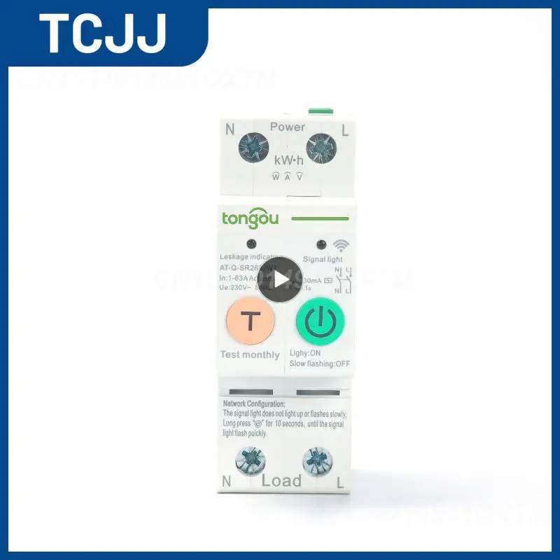 

2p Tuya Wifi Smart Energy Meter Ac100-280v Kwh Metering Monitoring Smart Energy Meter Remote Control 1-63a Adjustable Timer
