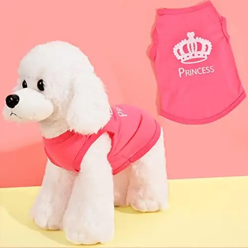 

2PCS Small Dog Clothes for Girls - Dog Shirts Outfits for Small Dogs Girl chiuahaha Clothes Dog - xs Puppy Clothes Girl