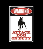custom wood appearance metal bar signwarning attack dog on duty aluminum sign 8 x 12 indoor or outdoor use will not rust