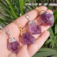 natural healing crystal stone pendant necklace for women irregular natural stone necklaces reiki jewelry jewelry pendants