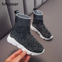 kids shoes spring autumn casual breathable boys girls sports shoes children knit sock sneakers soft bottom non slip kids boots