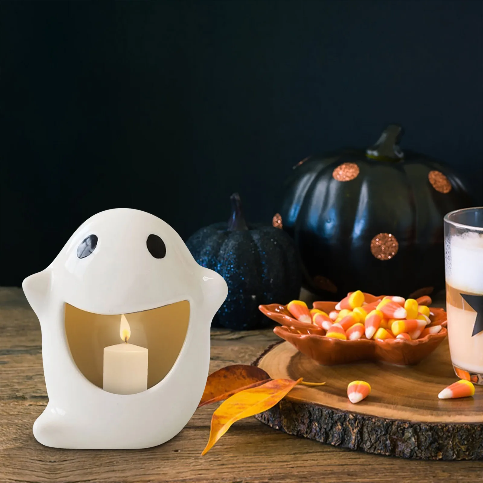Хэллоуин ароматерапия призрак подсвечник Декор свечи милый Призрак в