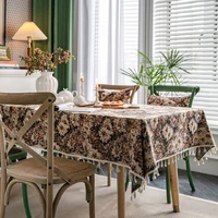 sunflower jacquard tablecloth waterproof and oil proof tablecloth thickened table mat for home decoration fireplace table mat