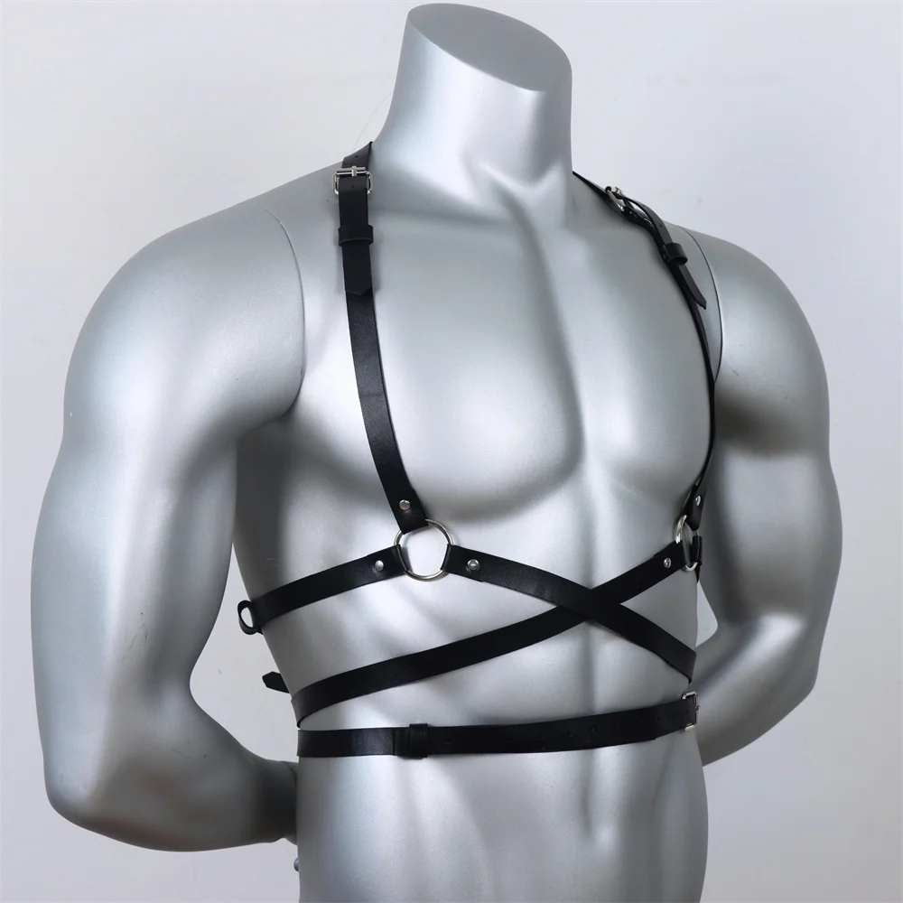 Гей-рейв-ремни модные кожаные ремни мужская одежда для бондажа сексуальная