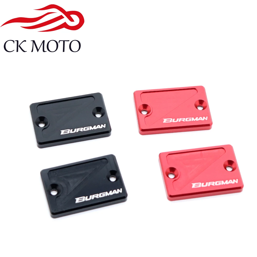For SUZUKI Burgman AN-250 AN-400 UH-200 UH125 AN250/400 CNC Front Brake Master Cylinder Fluid Fuel Reservoir Tank Oil Cover