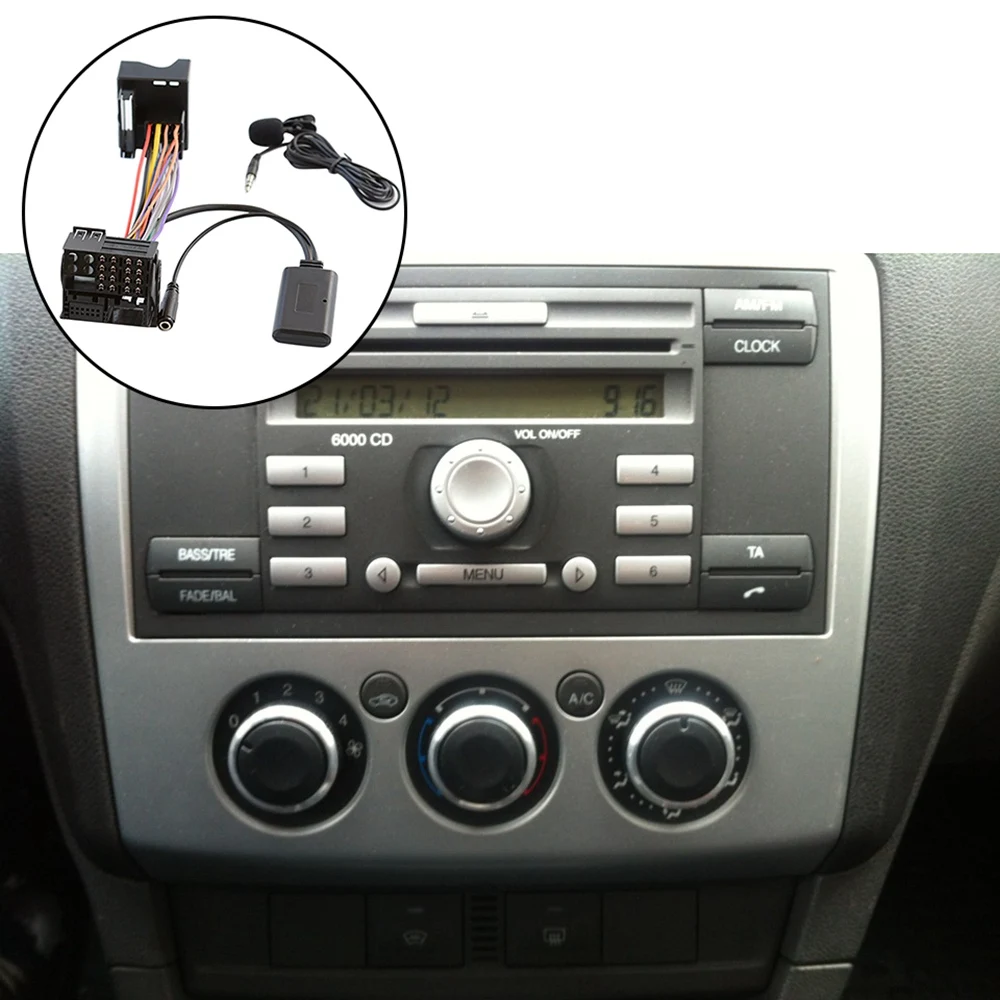 Автомобильный Bluetooth 5 0 Aux кабель для микрофона свободные руки адаптер вызова 6000 CD