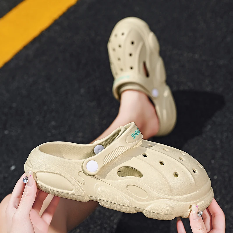 Женские пляжные туфли радужные садовые Нескользящие сандалии для девушек сланцы