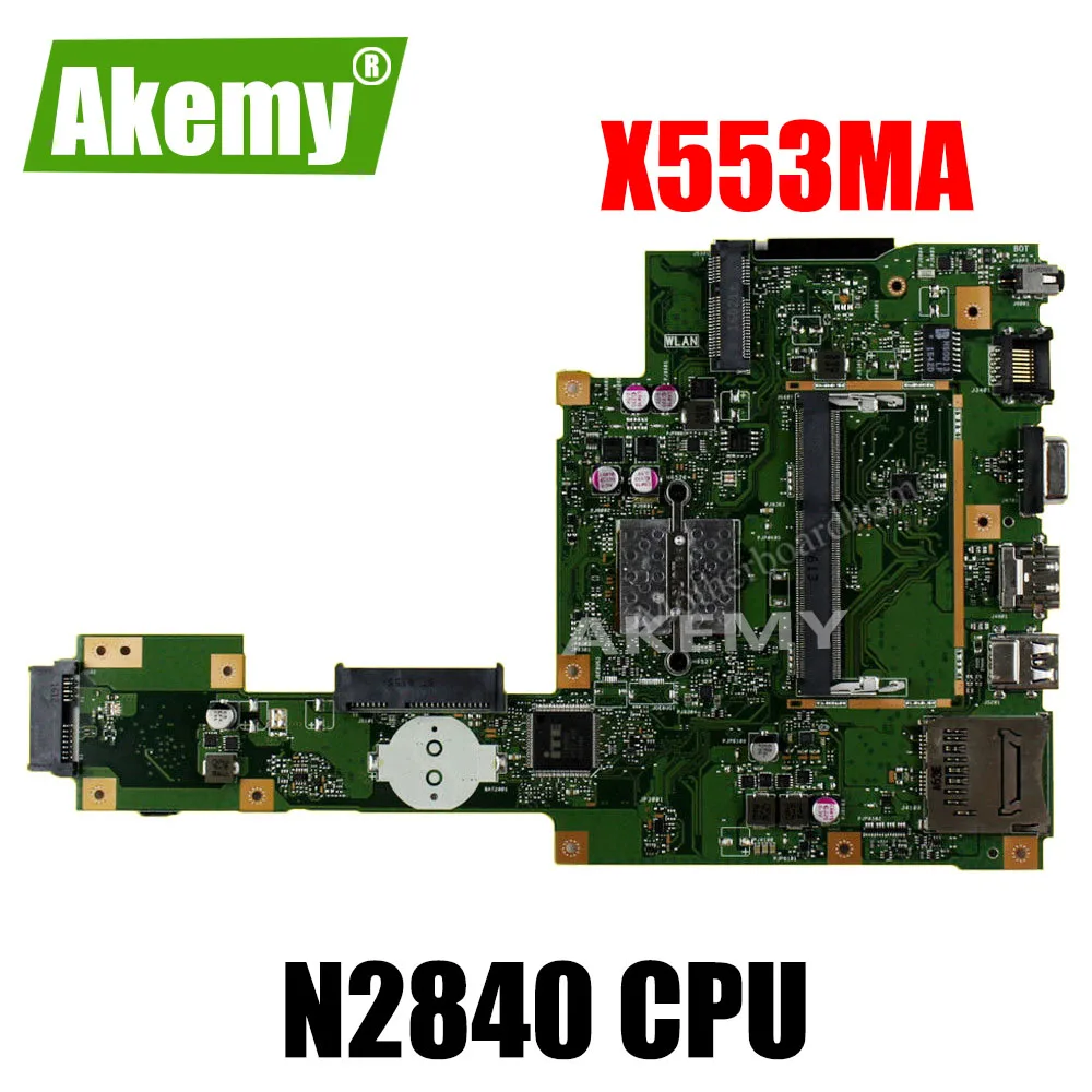 

New X553MA Motherboard REV2.0 N2830 N2840 For Asus X553MA x503m f553ma Laptop motherboard X553MA Mainboard X553MA Motherboard