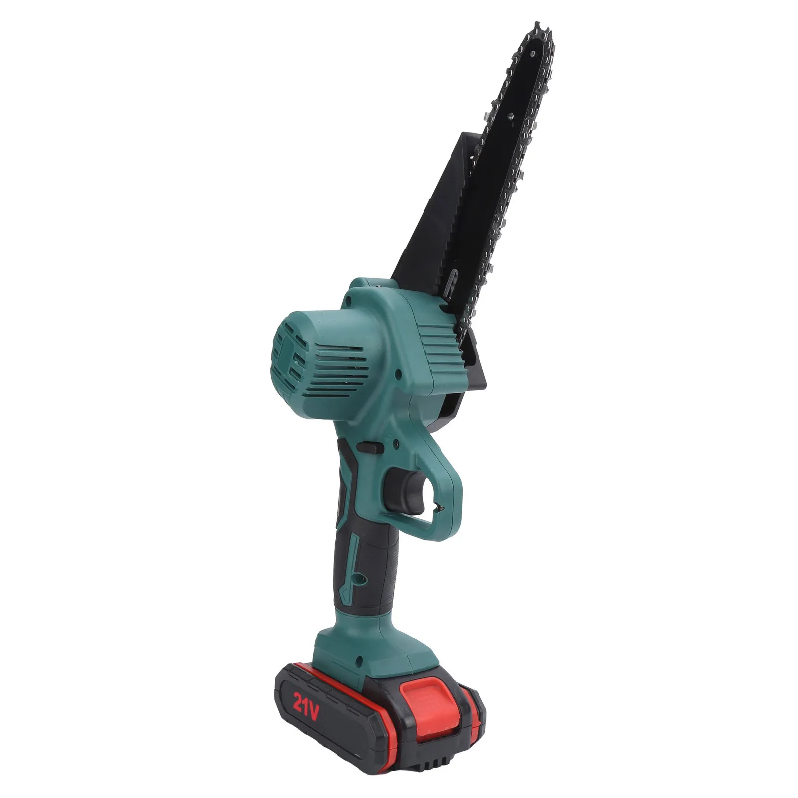 Мини-электрическая бензопила 550 Вт 21 В для отделки сада 1 литиевая батарея зарядка