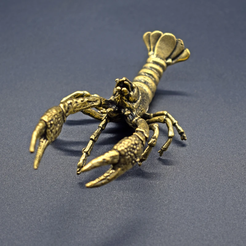Фигурки животных из твердой латуни миниатюры для раков настольное украшение