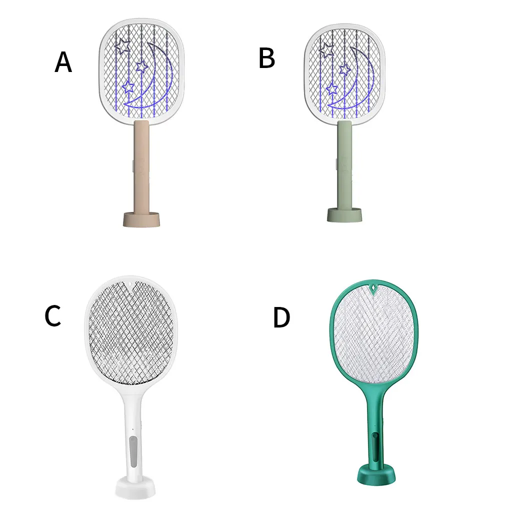 

3000V Electric Flies Swatter Killer with UV Light USB Rechargeable LED Lamp Summer Mosquito Trap Racket Anti Insect Bug Zapper