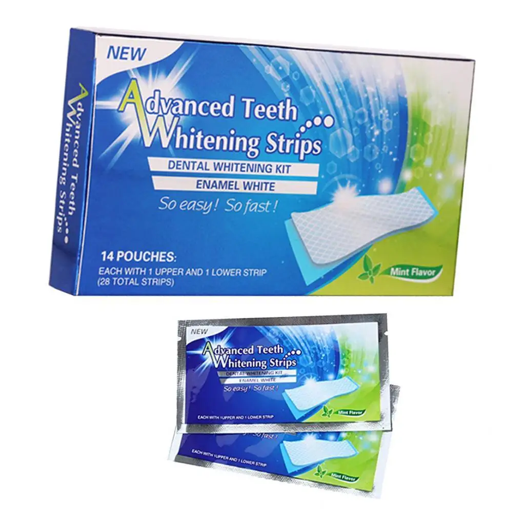

14 lot Teeth Strips Brightening Tea Stains Remover Stickers