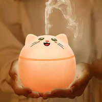 ultrasonic air humidifier with led night light aromatherapy fragrance diffuser cute cat humidifiers mist maker air purifier