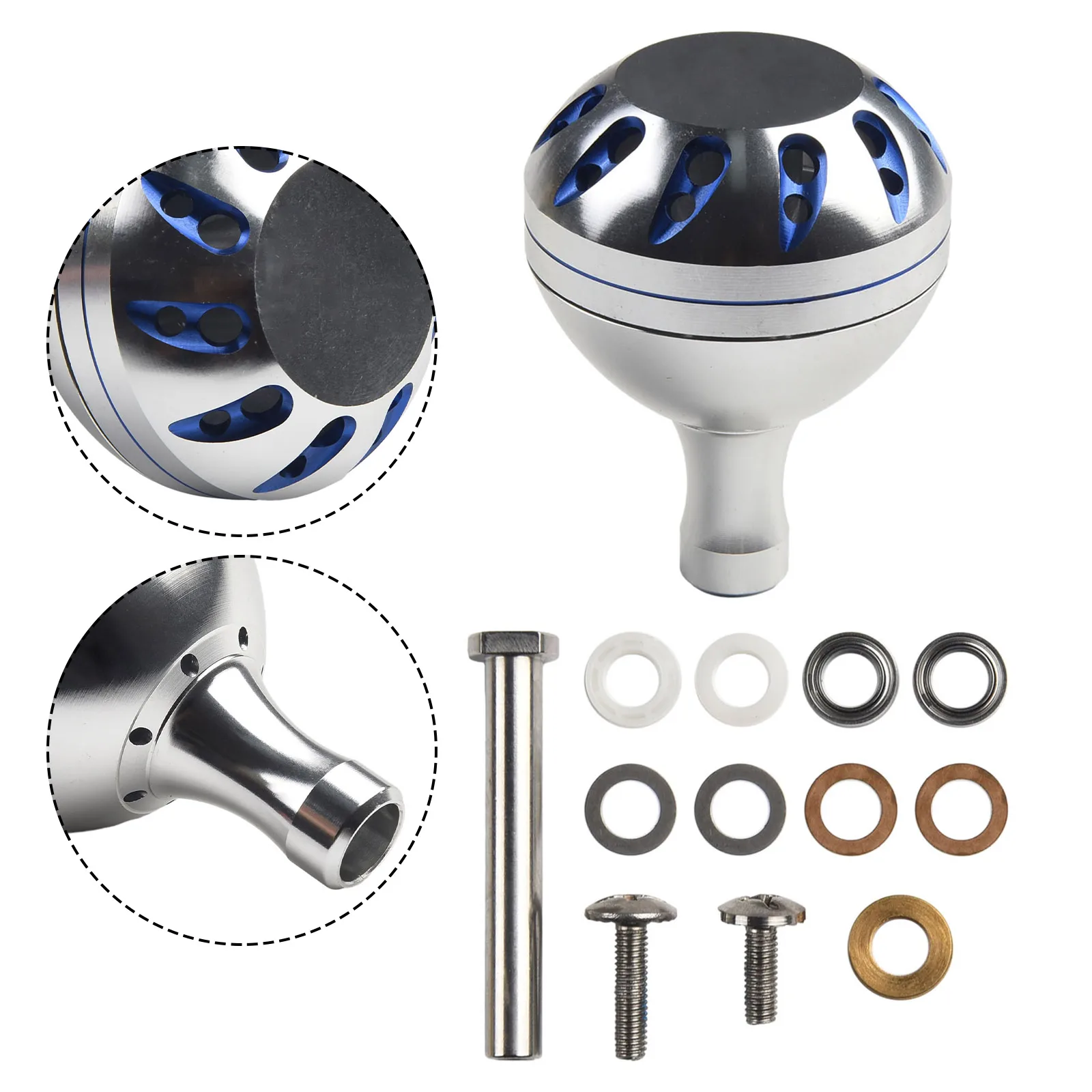 

Fishing Reel Handle Knob Full Metal CNC Aluminum Rocker Knob For Baitcasting Durm Reel Handle Fishing Handle Replacement Parts