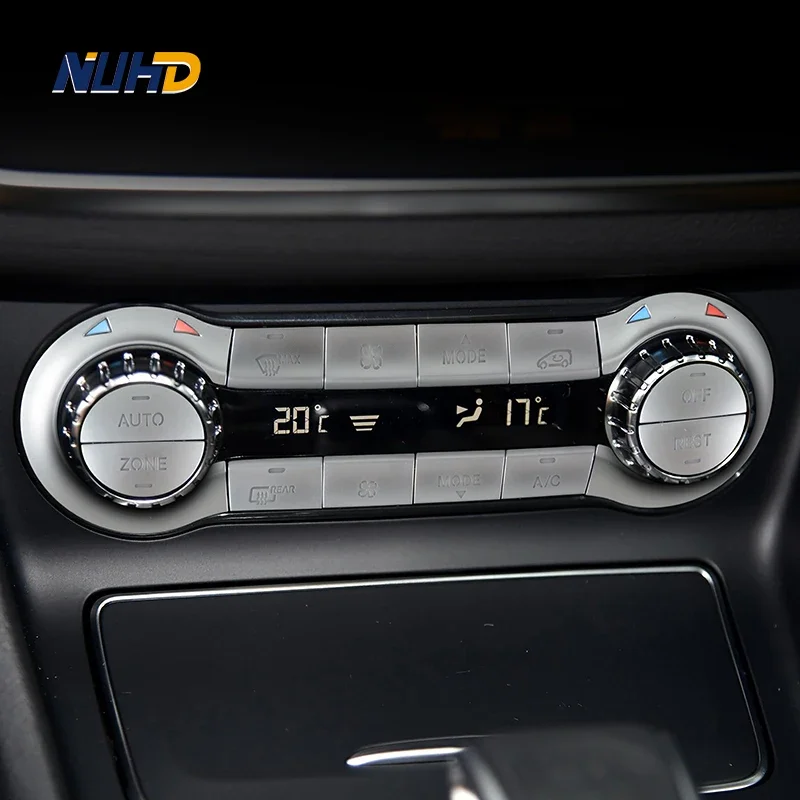 

Car Central Control Air Conditioning Button Decoration Cover ABS For Mercedes Benz CLA C117 GLA X156 A Class W176 2013 to 2018