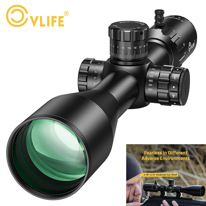 Фото Прицел CVLIFE BearSwift 5-25x56 FFP, первая фокальная плоскость с подсветкой, прицельная сетка, нулевой стоп, параллакс, большая дальность, трубка 34 мм для охоты №1