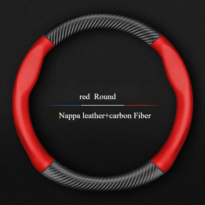 

Чехол на руль для Toyota Camry RAV4 Corolla 86, Reiz Wish CHR Celica Vitz Highlander Yaris Avalon, кожа из углеродного волокна