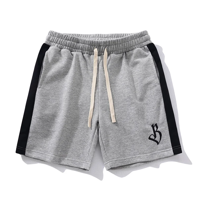 American basketball shorts, men's summer loose fitting sports capris, unisex trendy high street casual pants