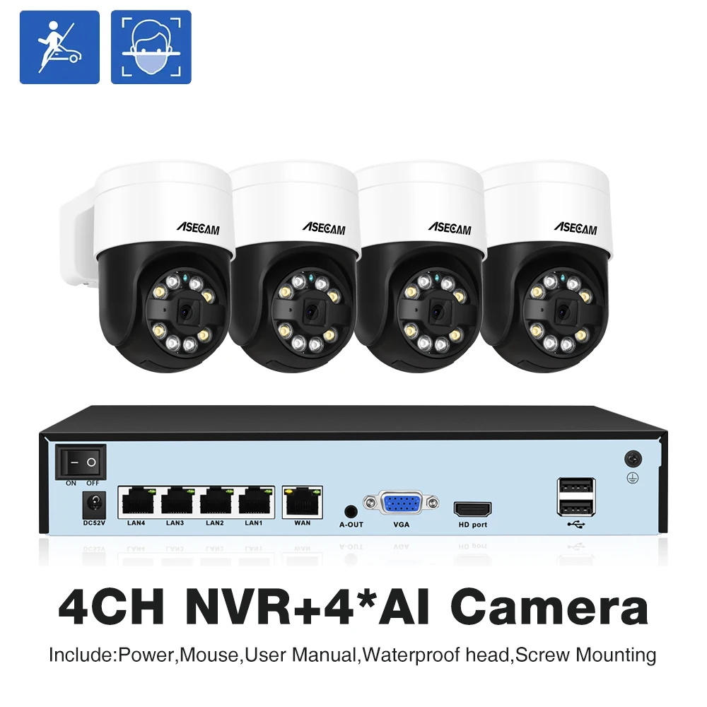 

ASECAM C-RU8885 PTZ комплект видеонаблюдения